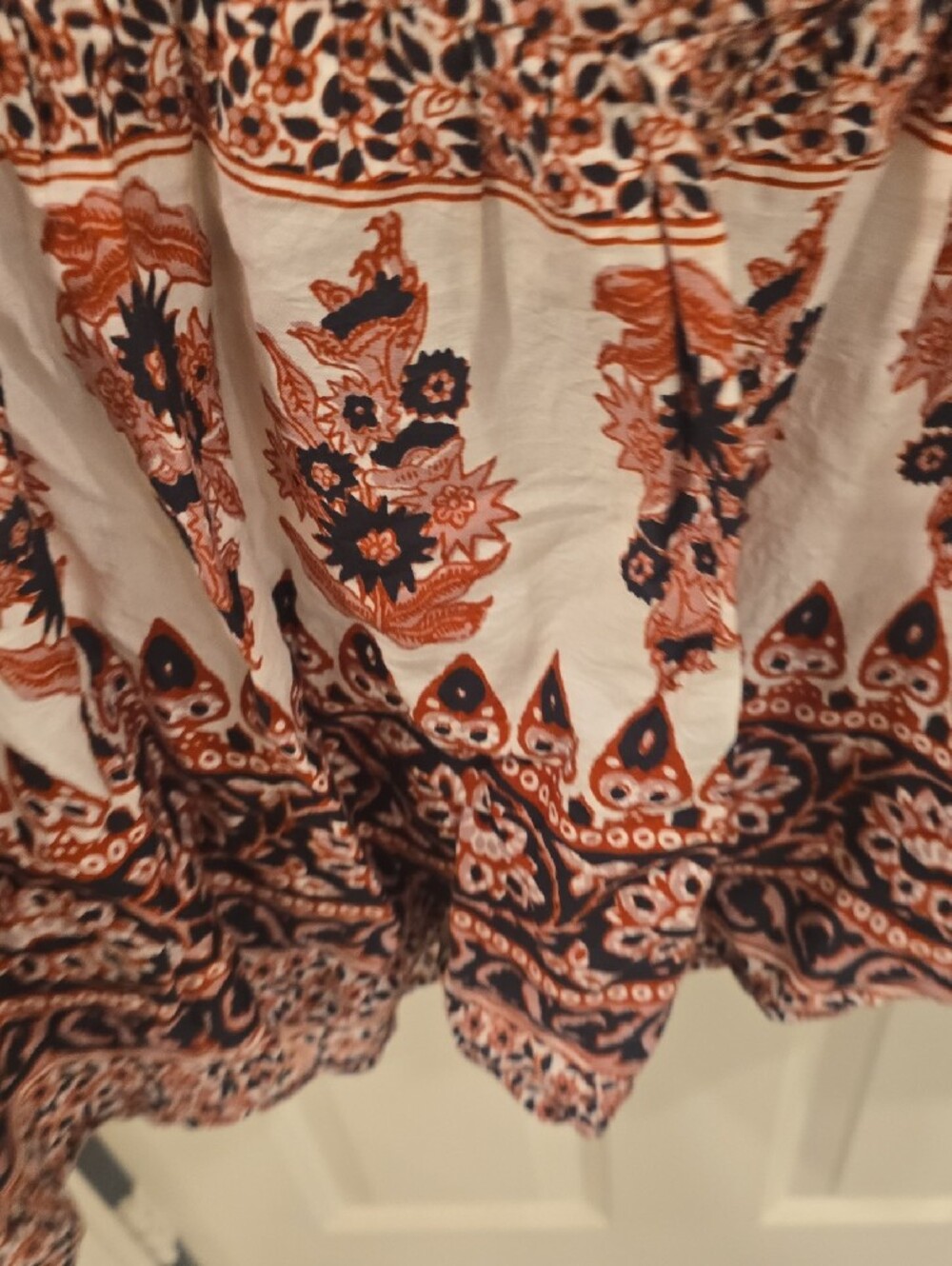 XIRENA Boho Floral Maxi Dress in Black and Rust - Picture 6 of 6